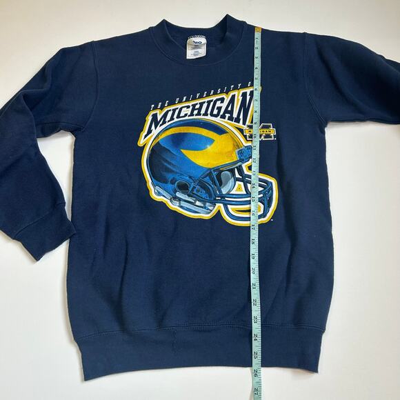 Vintage Michigan Crewneck Sweatshirt Pro Player UofM USA Made - Picture 7 of 9